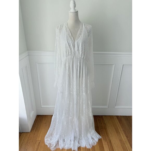 Baltic Born Gloria Lace Maxi Dress White NWT 3X - Picture 5 of 12